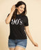 Letter Graphic Drop Shoulder Oversized Tee
